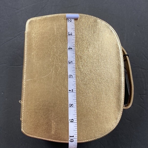Daisy Marc Jacobs Gold Zipper Handbag Cosmetic Travel Case Only - Picture 5 of 10